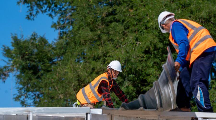 Roof repair in Mount Calvary, WI